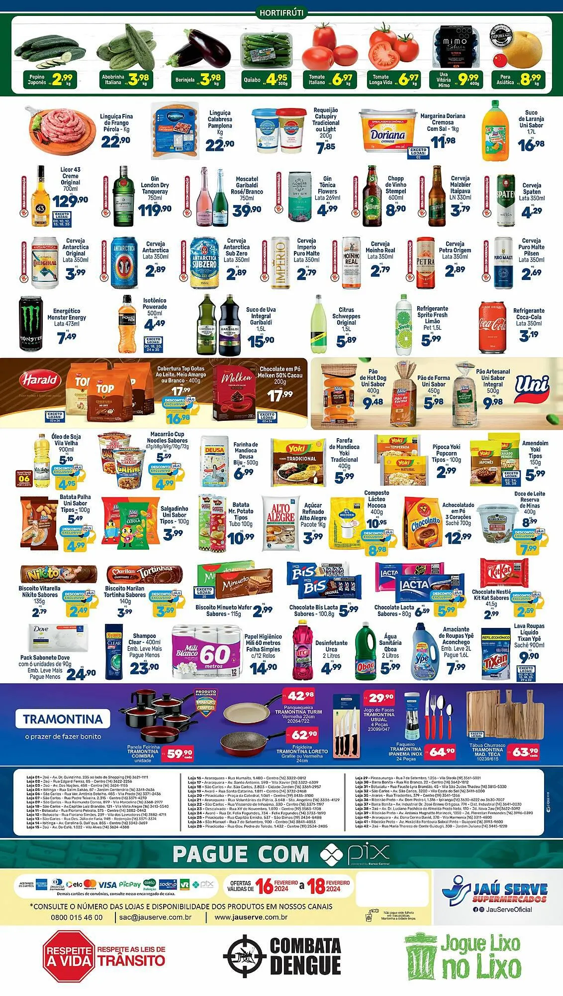 Encarte de Catálogo Supermercados Jau Serve 16 de fevereiro até 18 de fevereiro 2024 - Pagina 2