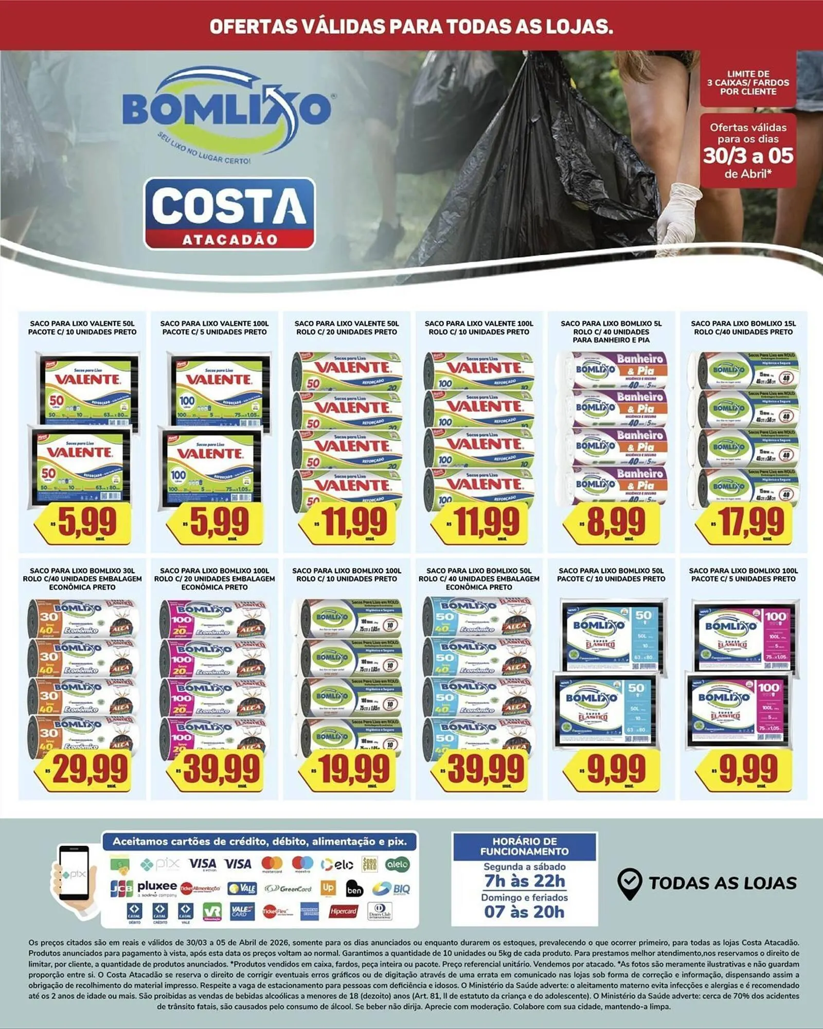 Encarte de Tabloide Costa Atacadão 30 de março até 5 de abril 2026 - Pagina 1