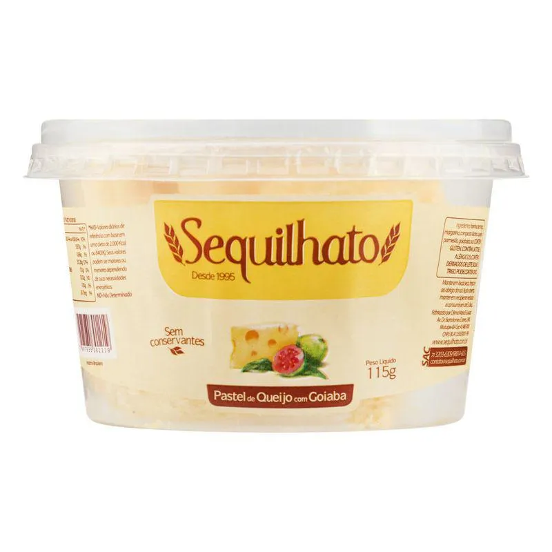 Biscoito Pastel Sequilhato de Queijo c/ Goiaba 115g