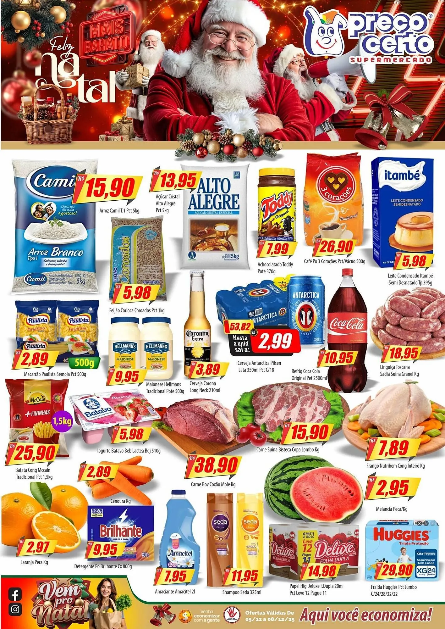 Encarte de Catálogo Preço Certo 5 de dezembro até 8 de dezembro 2025 - Pagina 1