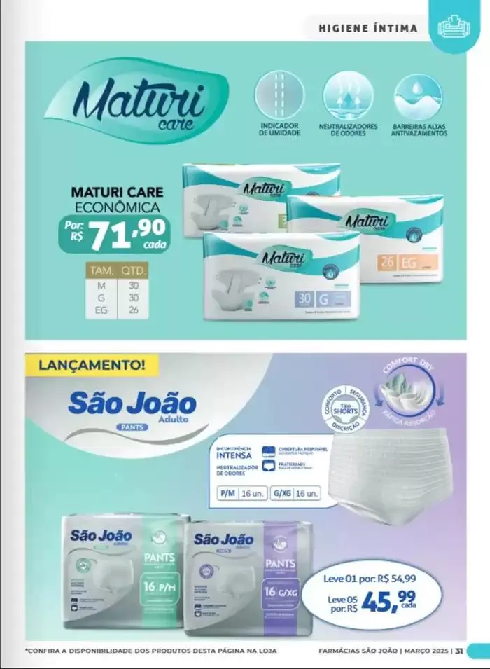 Encarte de Farmácia São João Marco 2025! 4 de março até 31 de março 2025 - Pagina 31