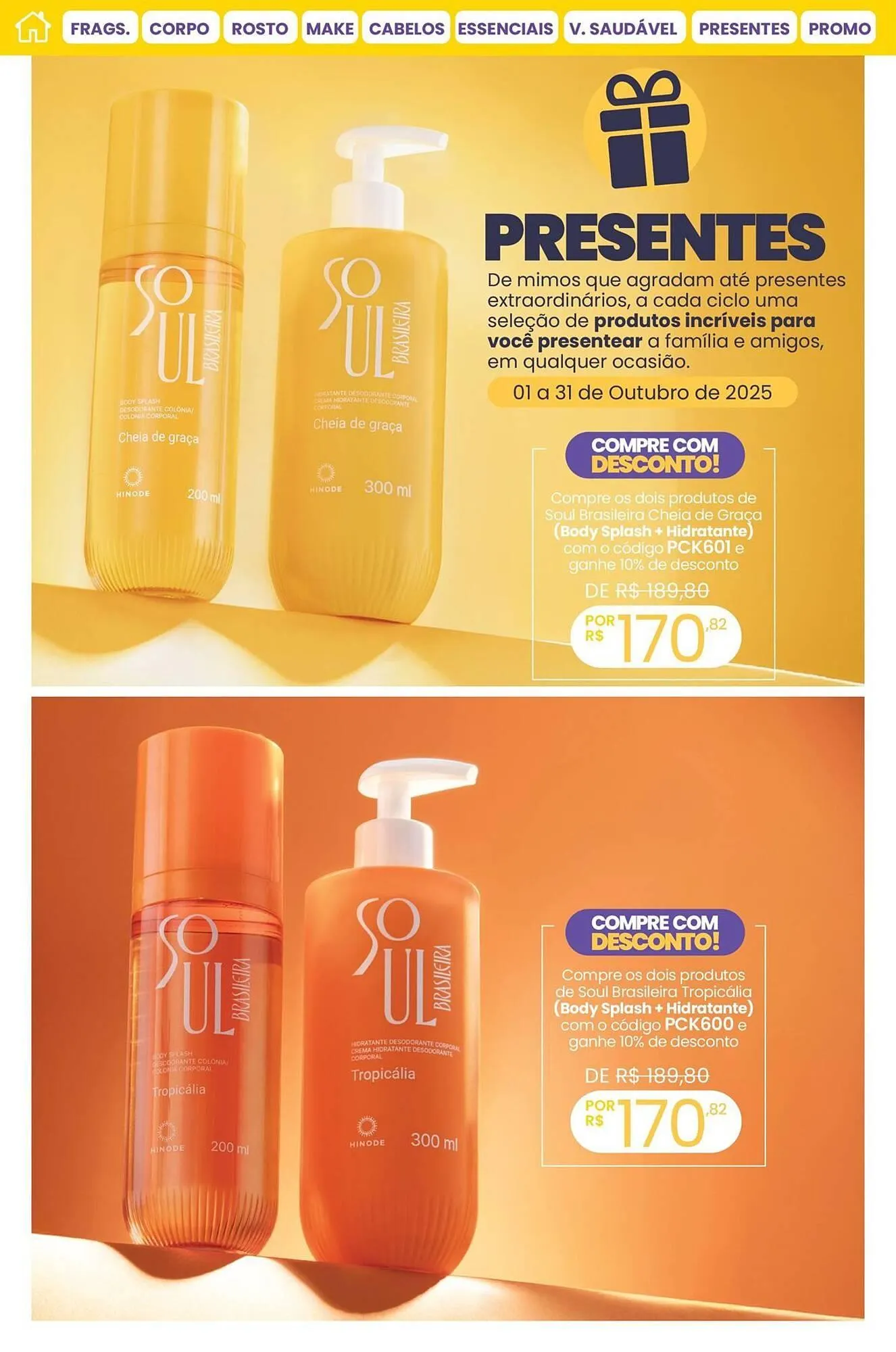 Encarte de Catálogo Hinode 1 de outubro até 31 de outubro 2025 - Pagina 8