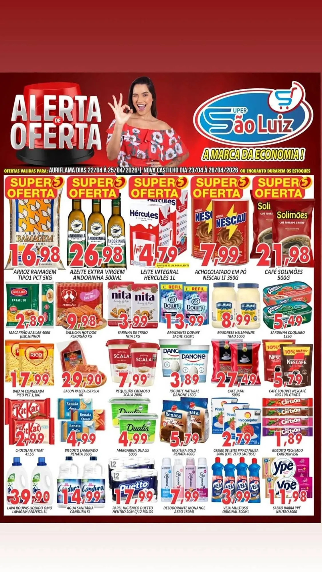 Encarte de Catálogo Super São Luiz 23 de abril até 26 de abril 2026 - Pagina 1