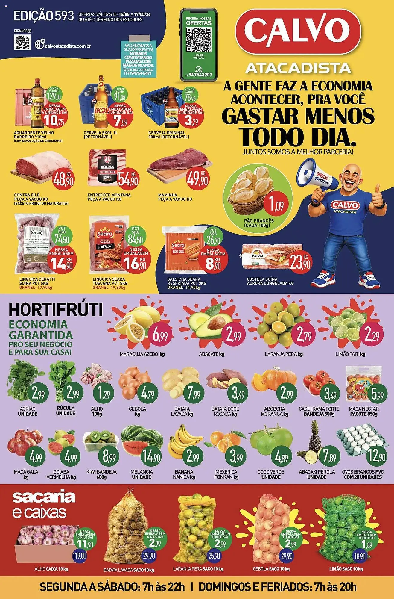 Encarte de Folheto Calvo Atacadista 15 de maio até 18 de maio 2026 - Pagina 1