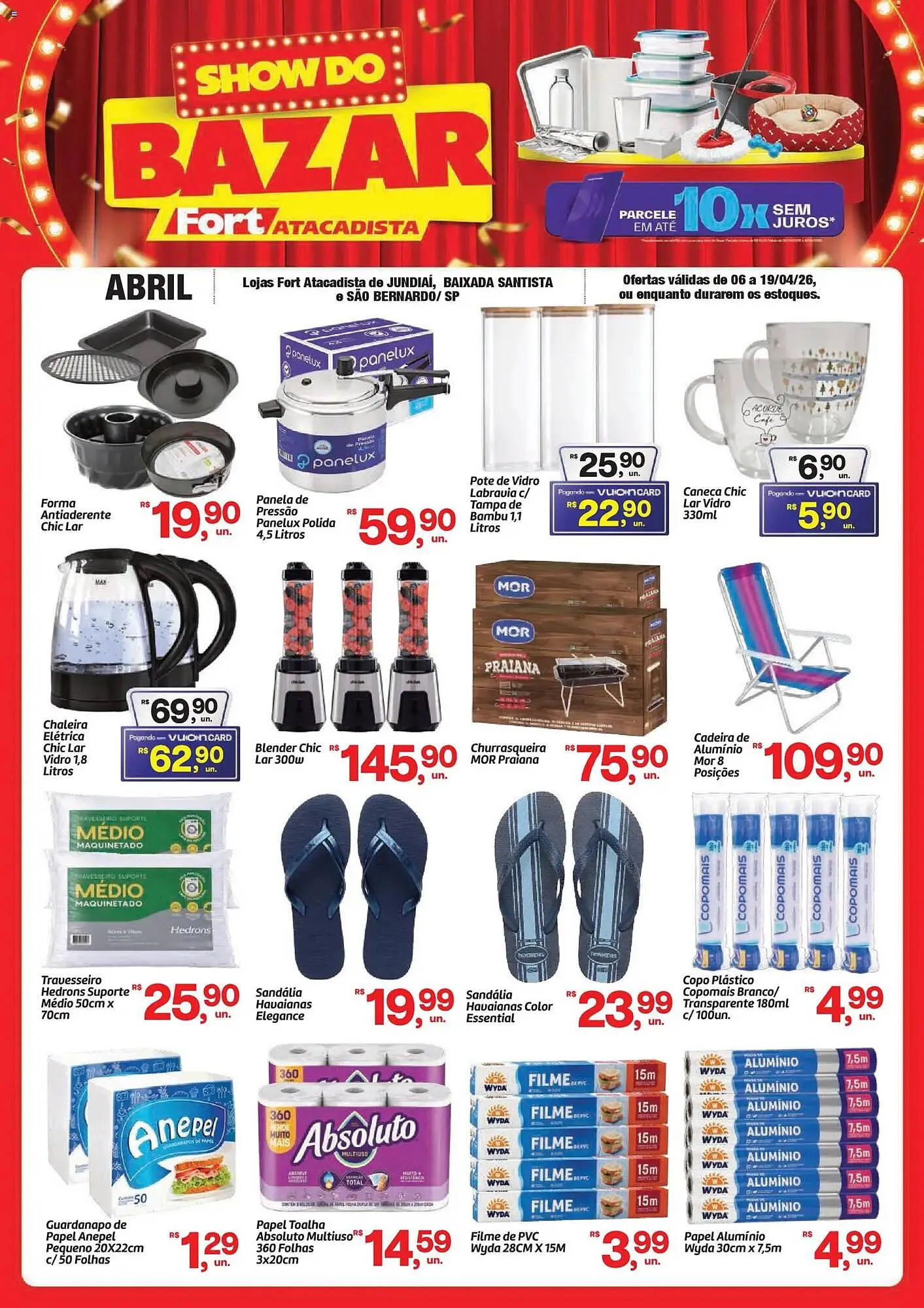 Encarte de Tabloide Fort Atacadista 6 de abril até 19 de abril 2026 - Pagina 1