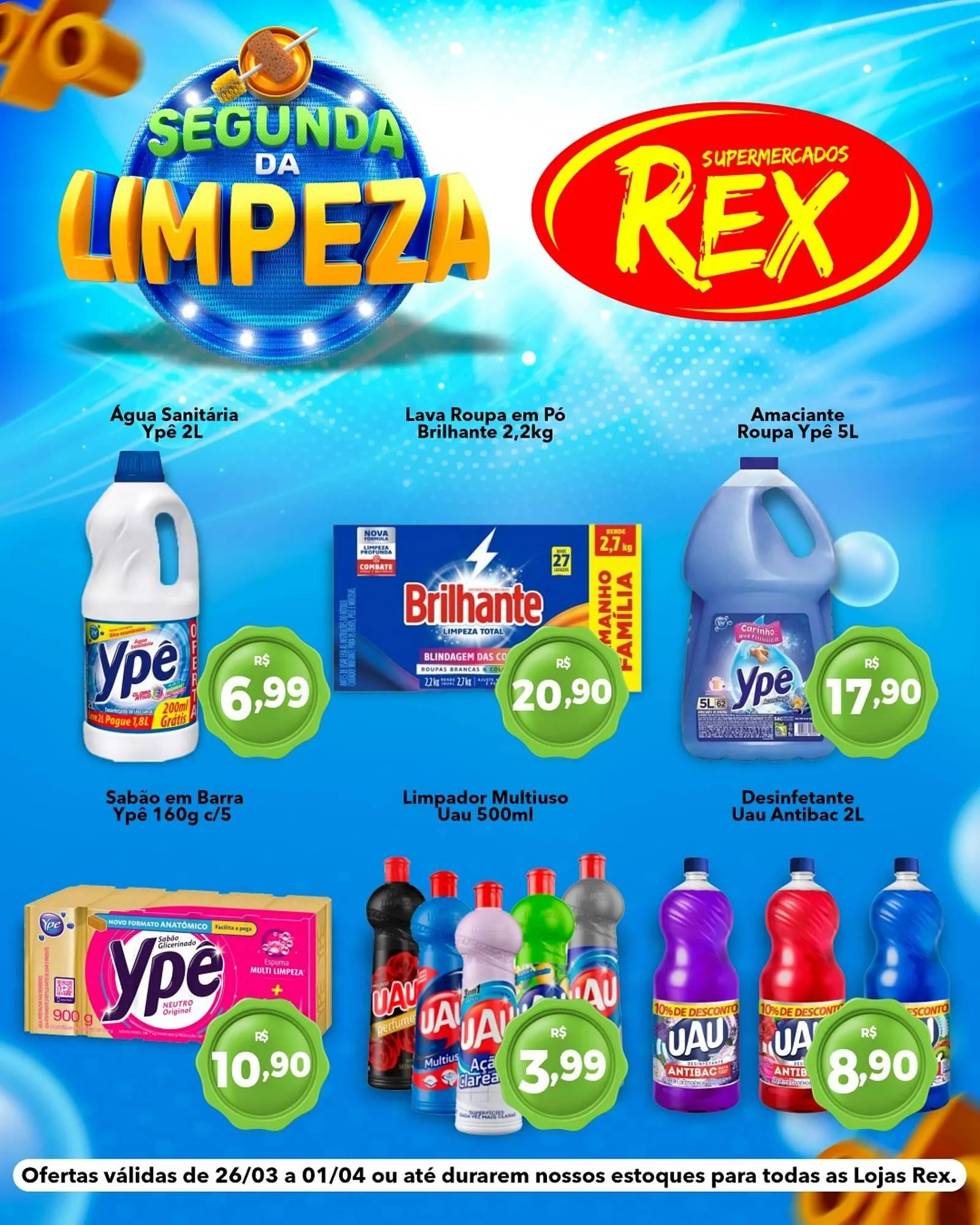 Encarte de Catálogo Supermercados Rex 30 de março até 1 de abril 2026 - Pagina 1