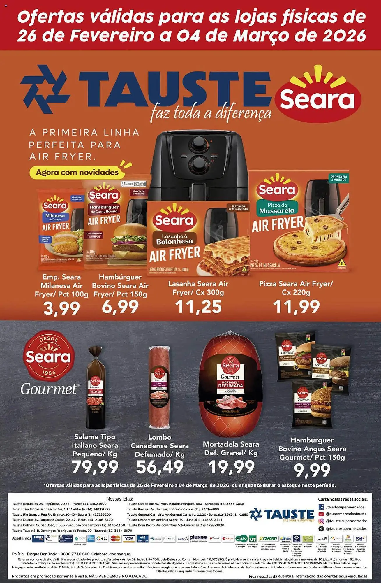 Encarte de Catálogo Supermercados Tauste 26 de fevereiro até 5 de março 2026 - Pagina 1