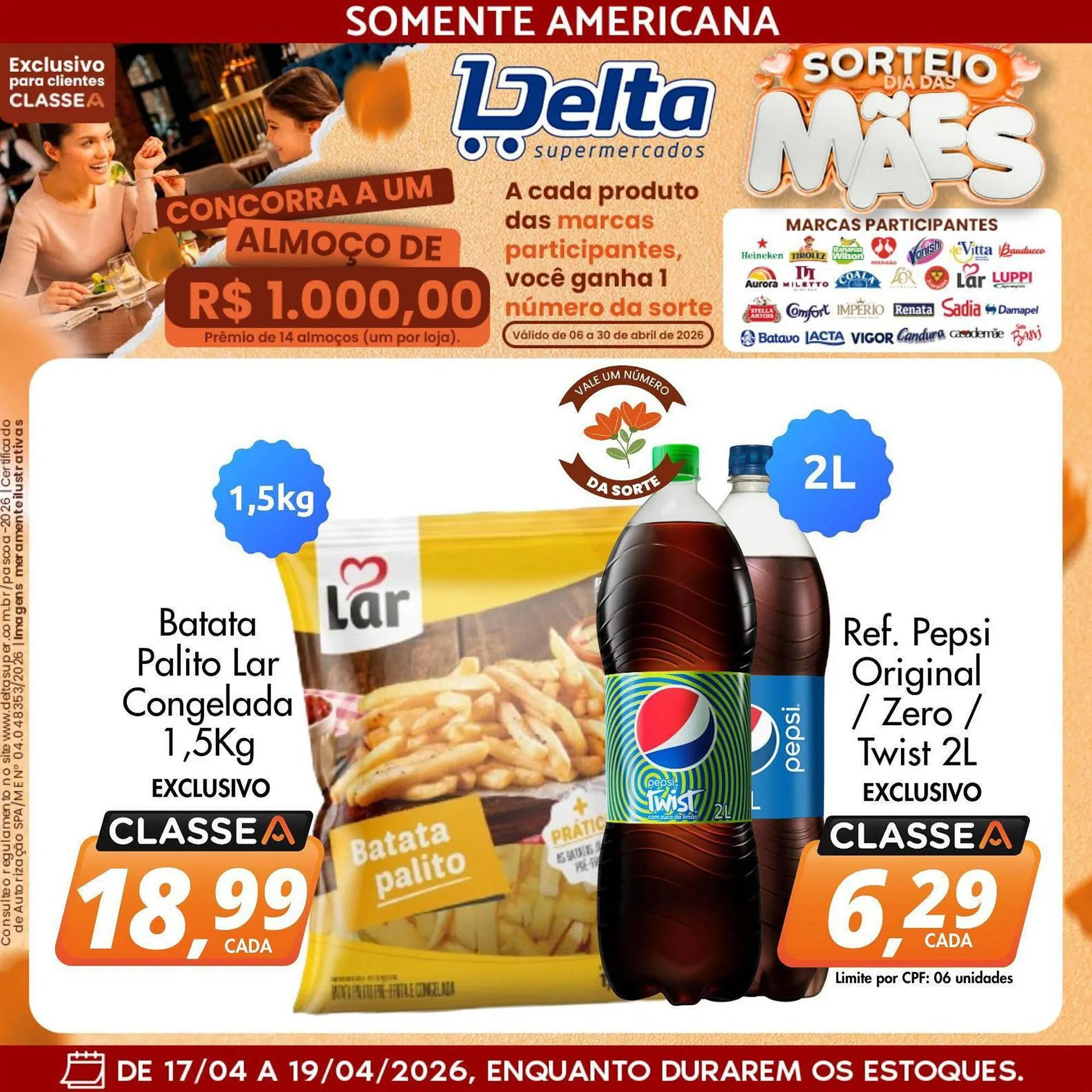 Encarte de Catálogo Delta Supermercados 17 de abril até 19 de abril 2026 - Pagina 3