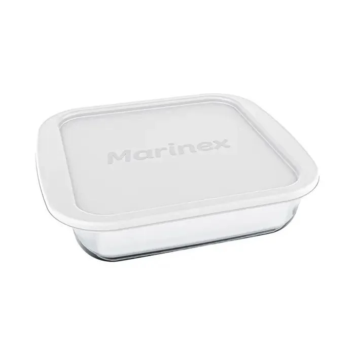 Assadeira Quadrada Clássica Marinex 1,8L com Tampa Plástica