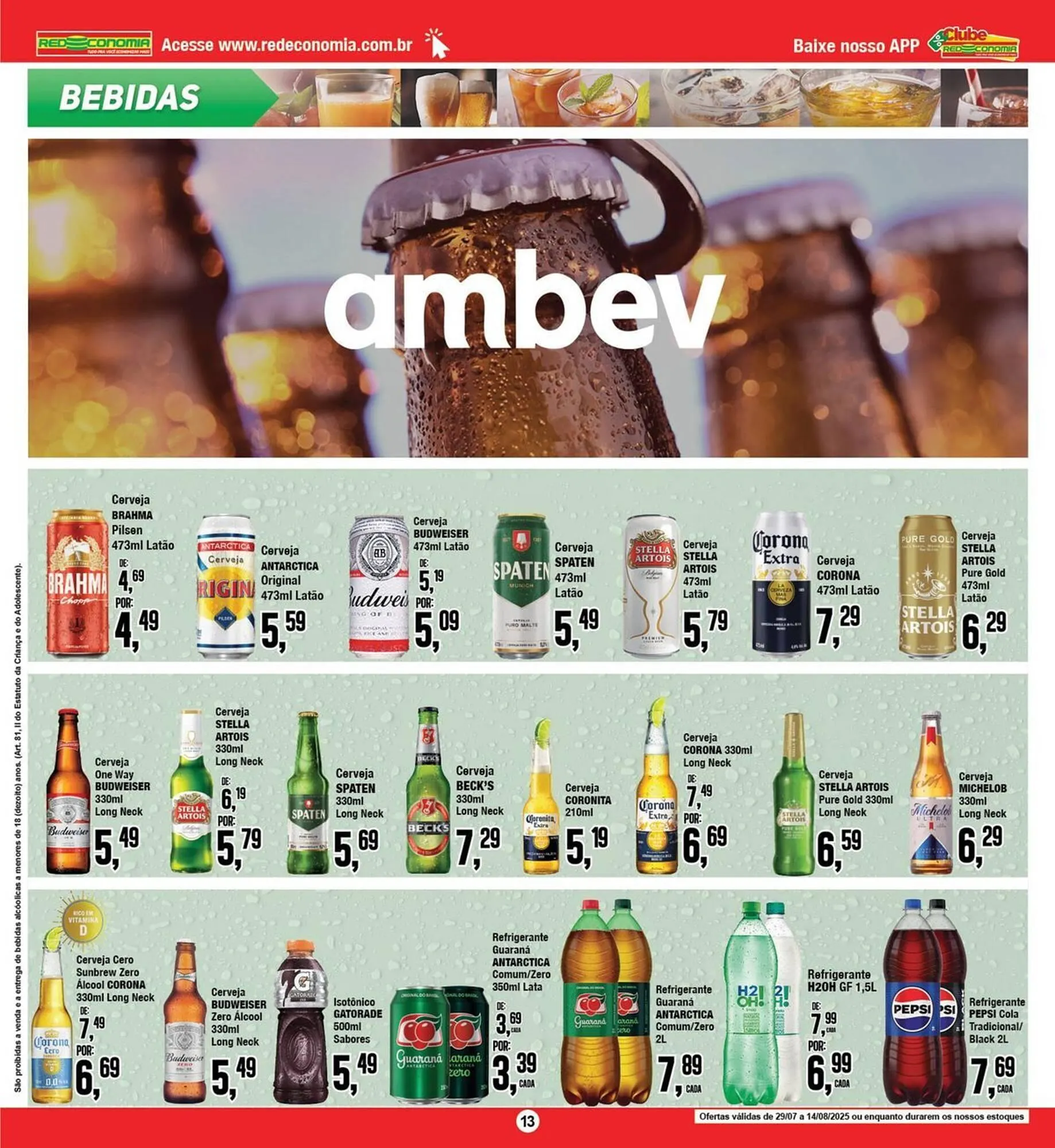 Encarte de Catálogo Rede Economia 8 de agosto até 10 de agosto 2025 - Pagina 13