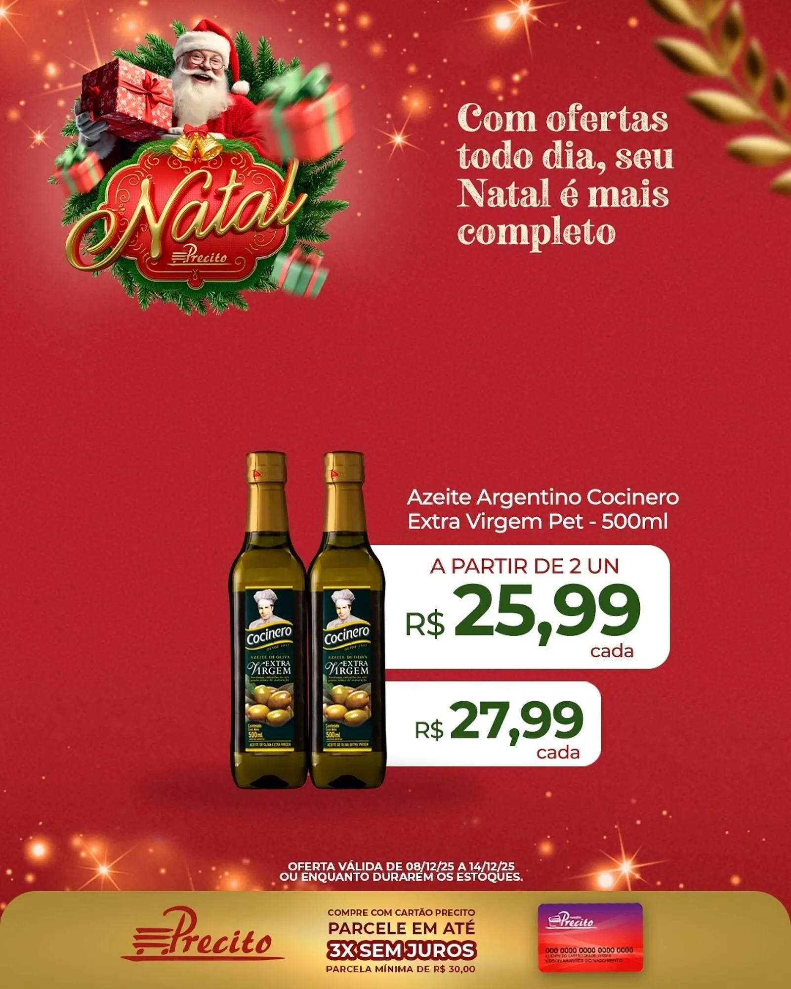 Encarte de Catálogo Supermercado Precito 8 de dezembro até 14 de dezembro 2025 - Pagina 1