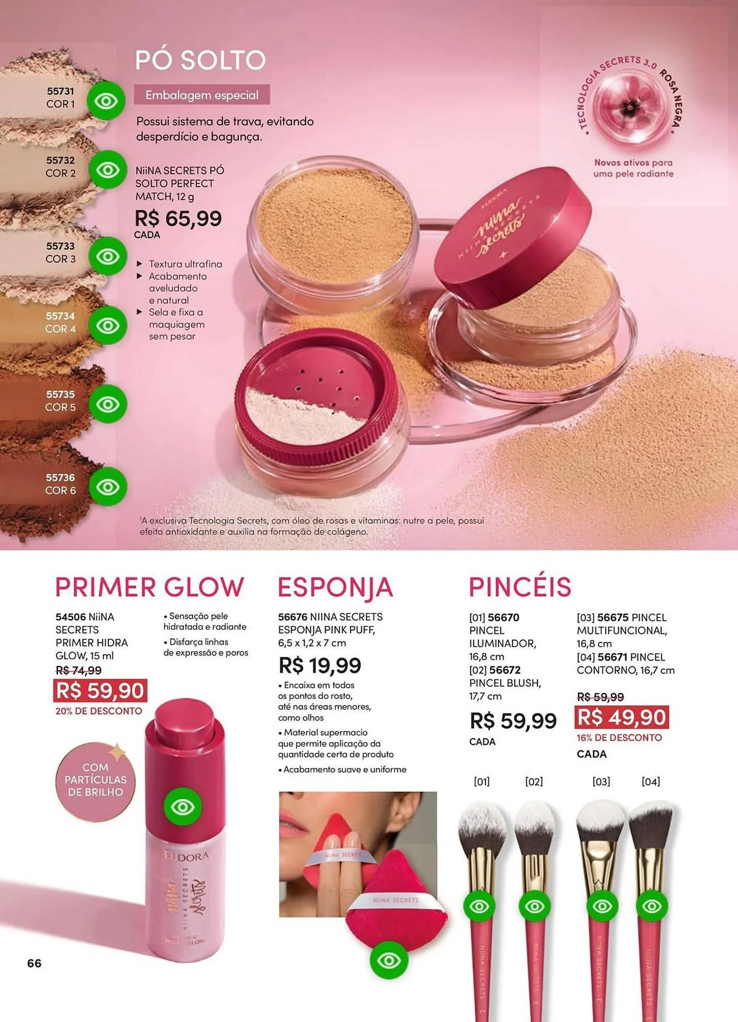 Encarte de Catálogo Eudora 23 de abril até 30 de junho 2025 - Pagina 76