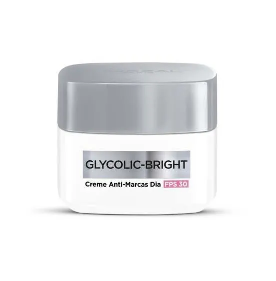 Creme Facial L'Oréal Glycolic Bright Dia 49gr Fps 30