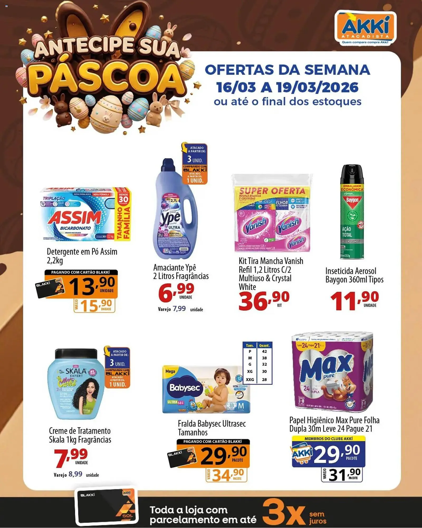 Encarte de Folheto Akki Atacadista 16 de março até 19 de março 2026 - Pagina 1