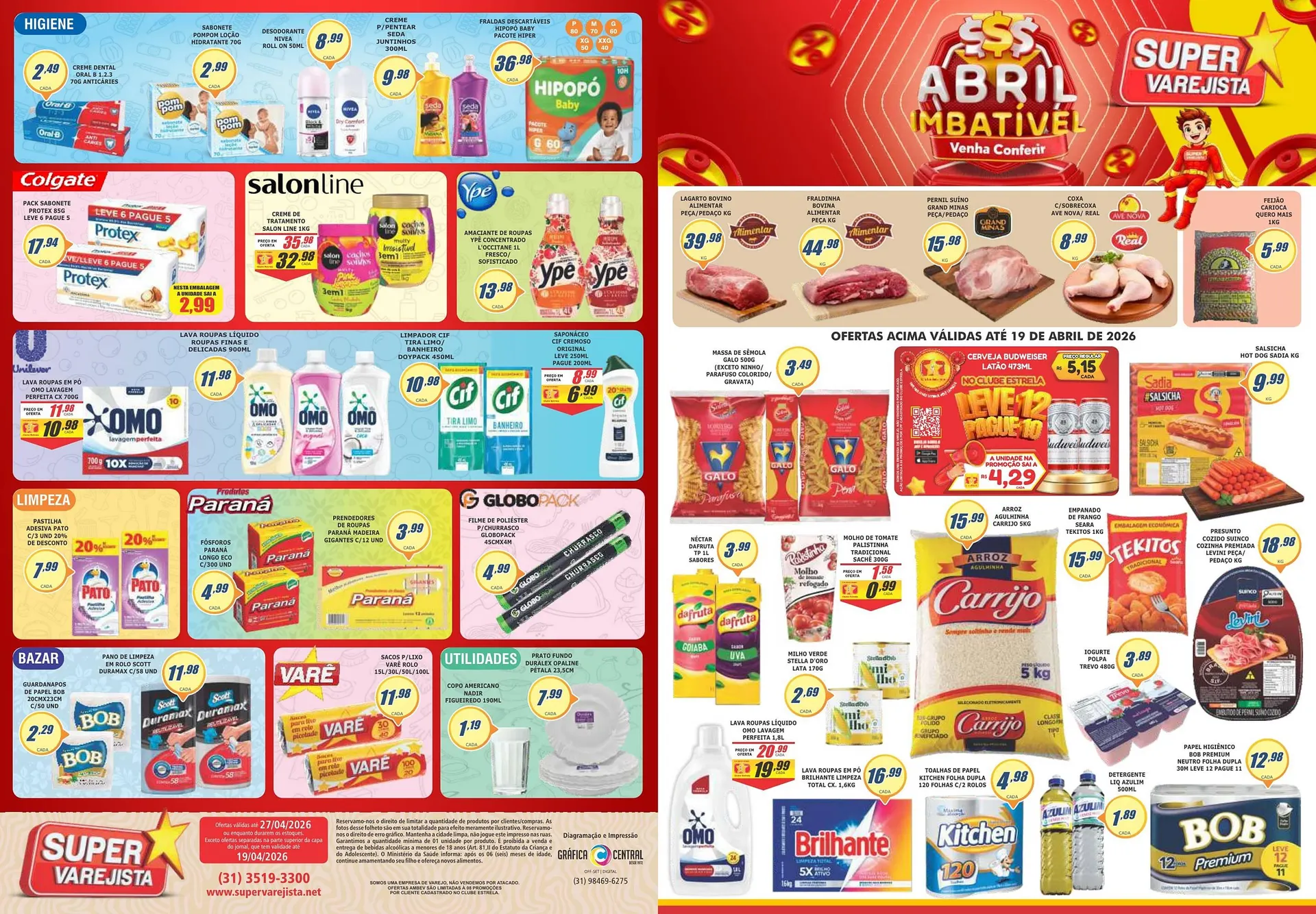 Encarte de Folheto Super Varejista 16 de abril até 27 de abril 2026 - Pagina 1