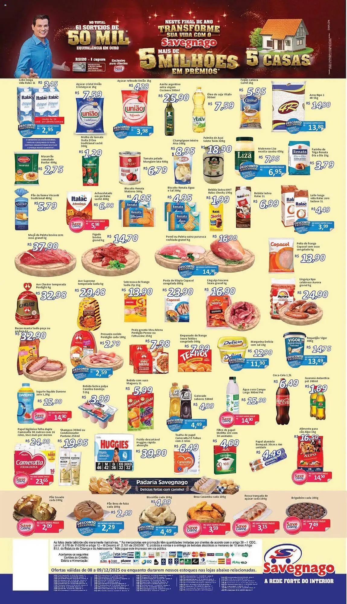 Encarte de Catálogo Supermercados Savegnago 8 de dezembro até 10 de dezembro 2025 - Pagina 2