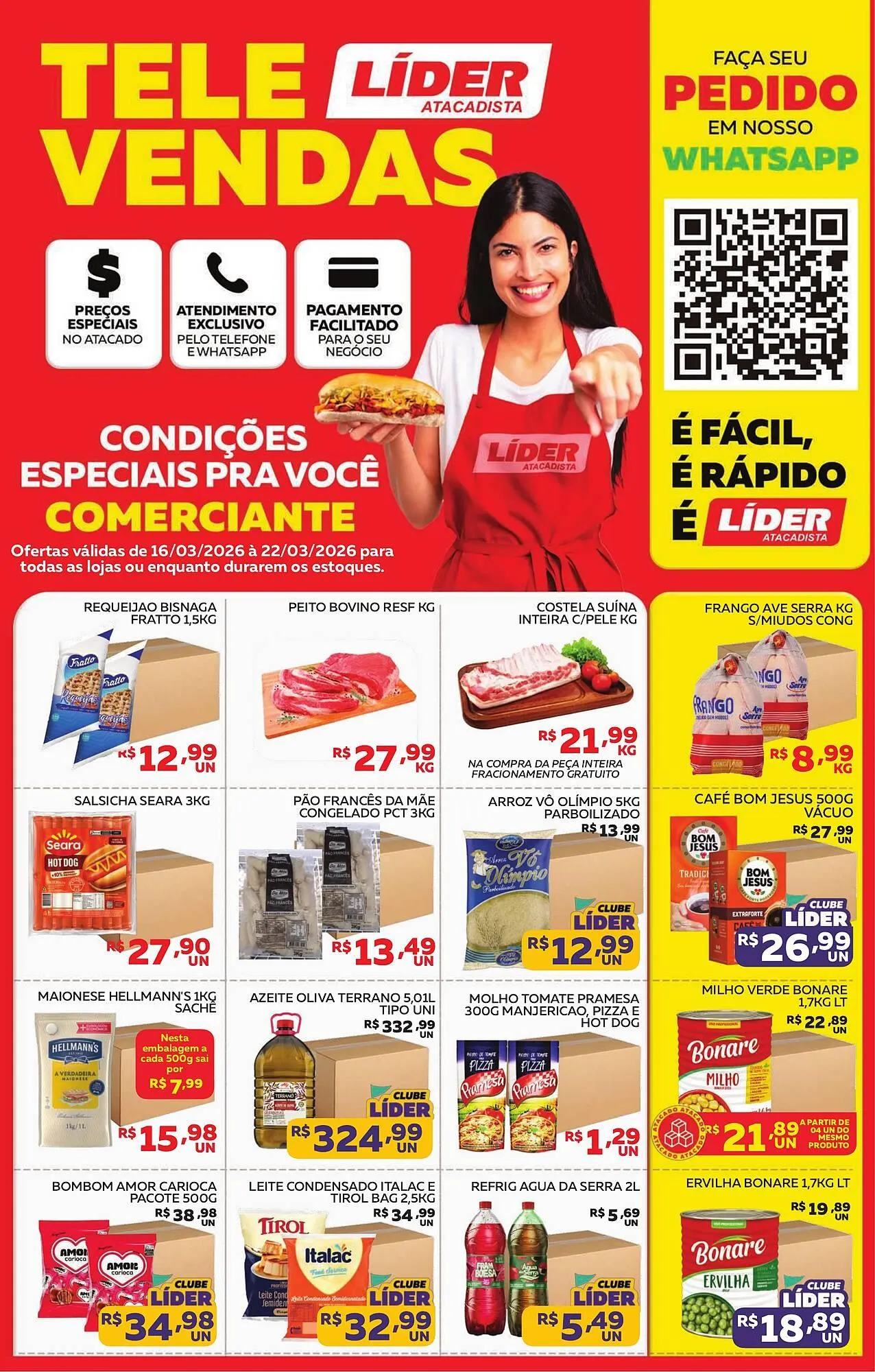 Encarte de Encarte Lider Atacadista 16 de março até 22 de março 2026 - Pagina 1
