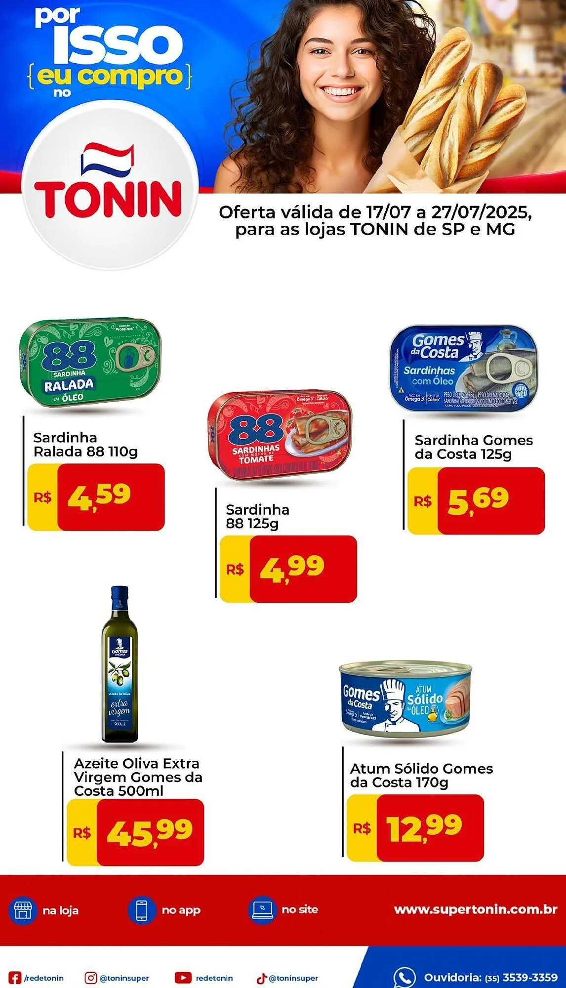 Encarte de Catálogo Tonin Superatacado 17 de julho até 27 de julho 2025 - Pagina 1