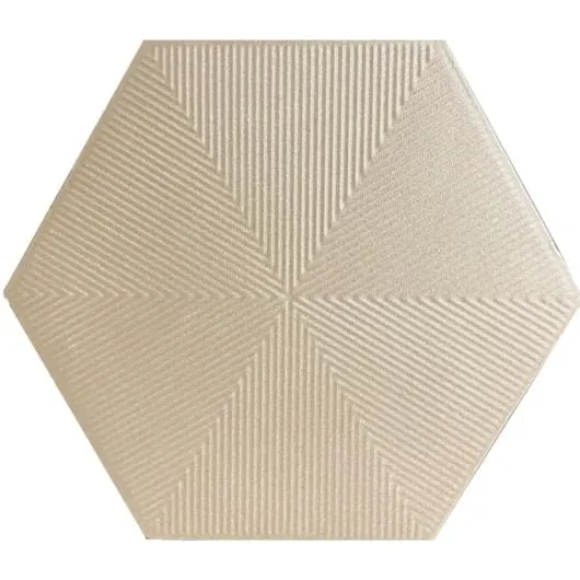 Revestimento Para Fachada Hexagonal Connect Sand Ceral