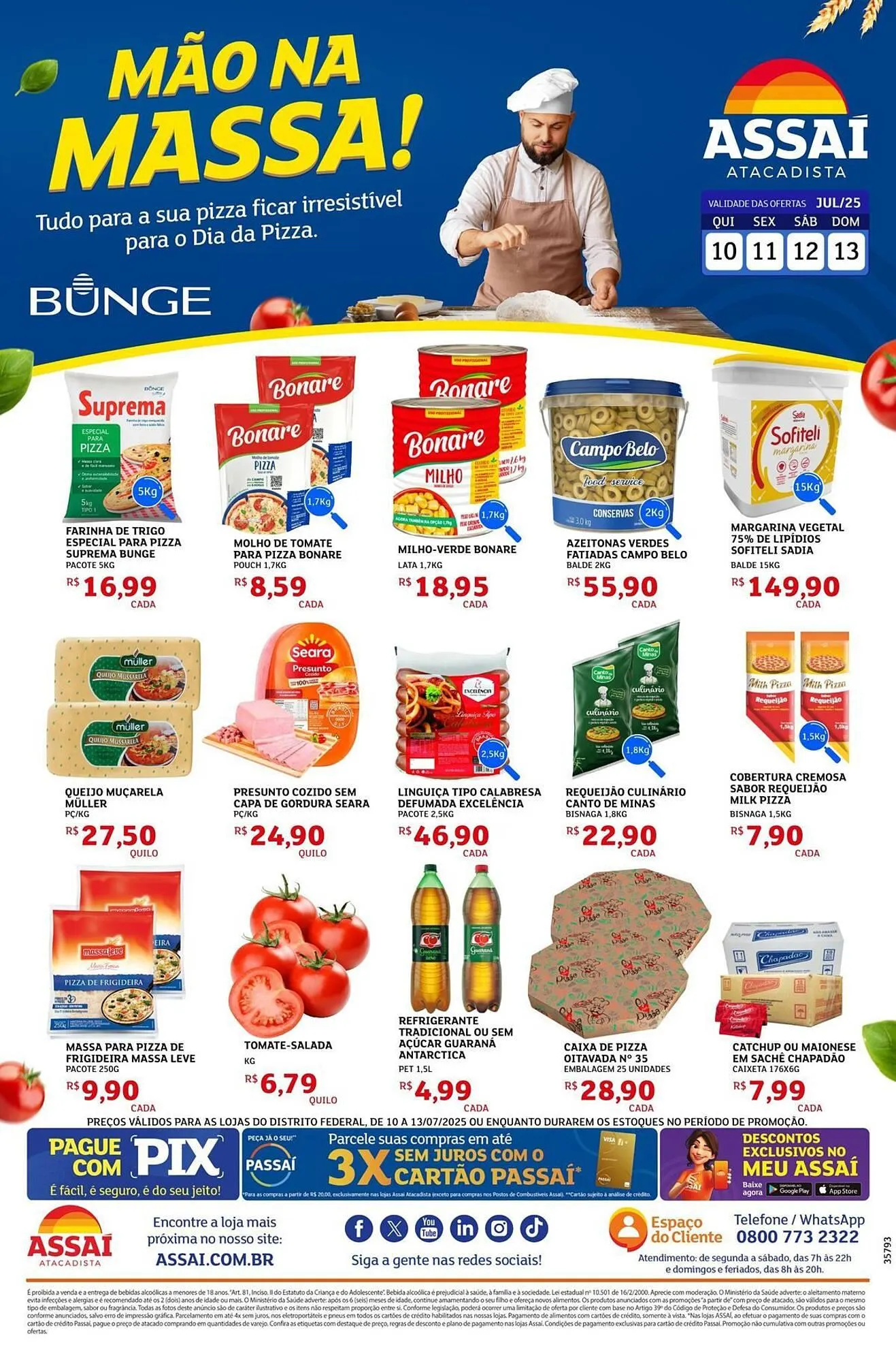Encarte de Catálogo Assaí Atacadista 10 de julho até 13 de julho 2025 - Pagina 1