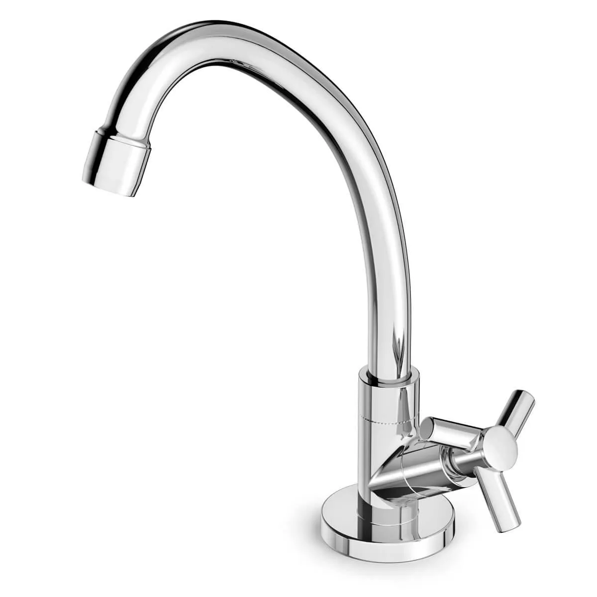 Torneira Celite One Para Cozinha De Mesa Com Bica Móvel e Arejador Articulado Cromado (MP)