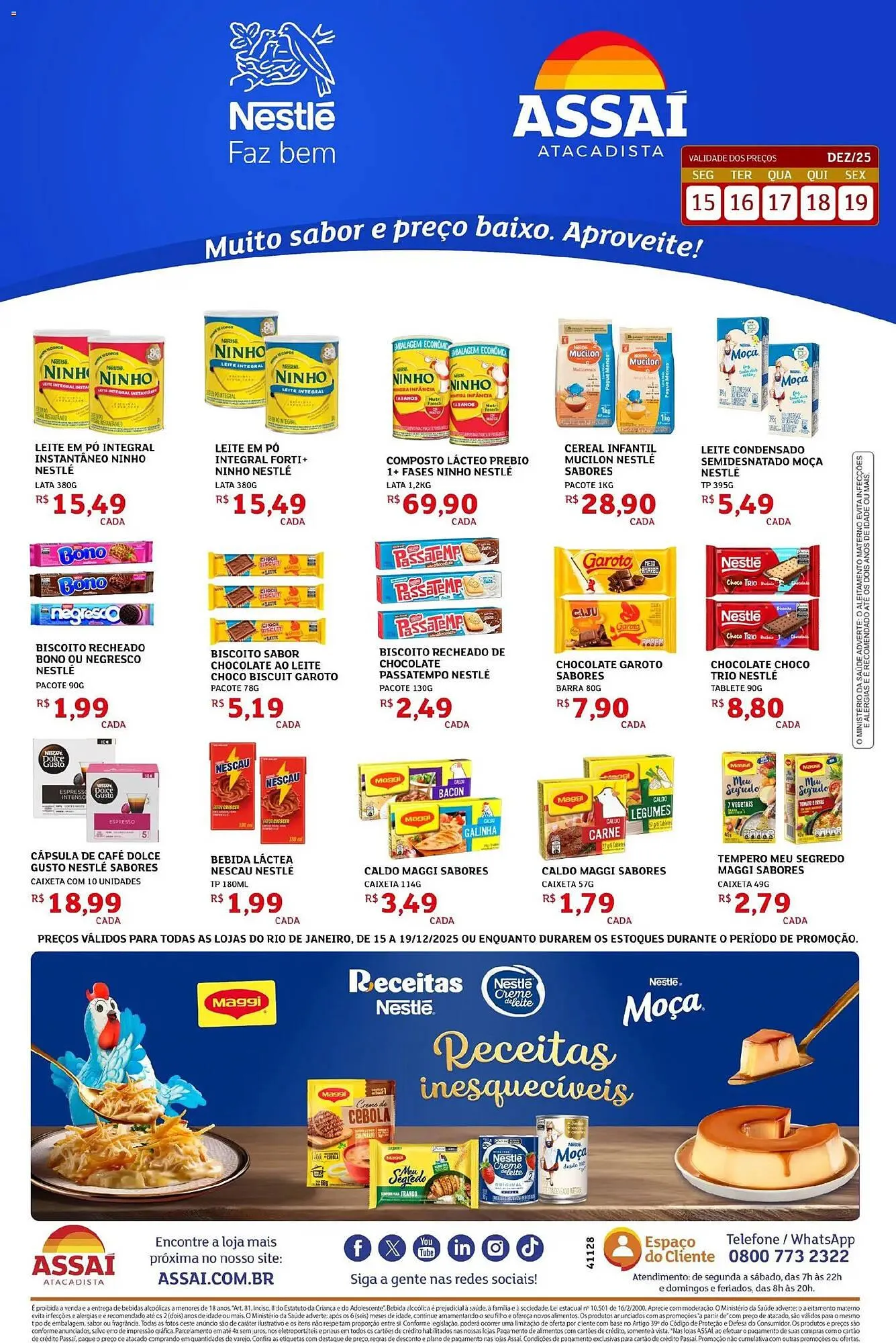 Encarte de Encarte Assaí Atacadista 15 de dezembro até 19 de dezembro 2025 - Pagina 1