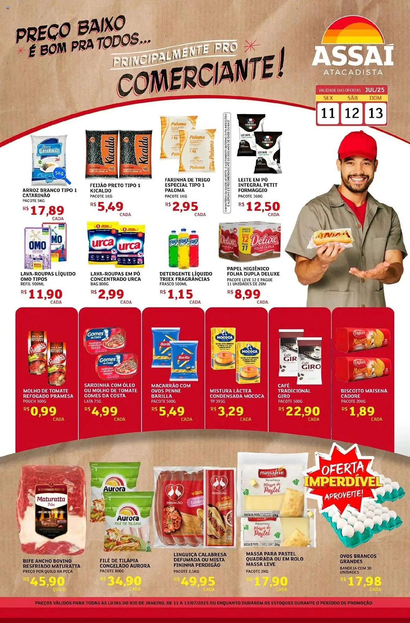 Encarte de Catálogo Assaí Atacadista 11 de julho até 13 de julho 2025 - Pagina 1