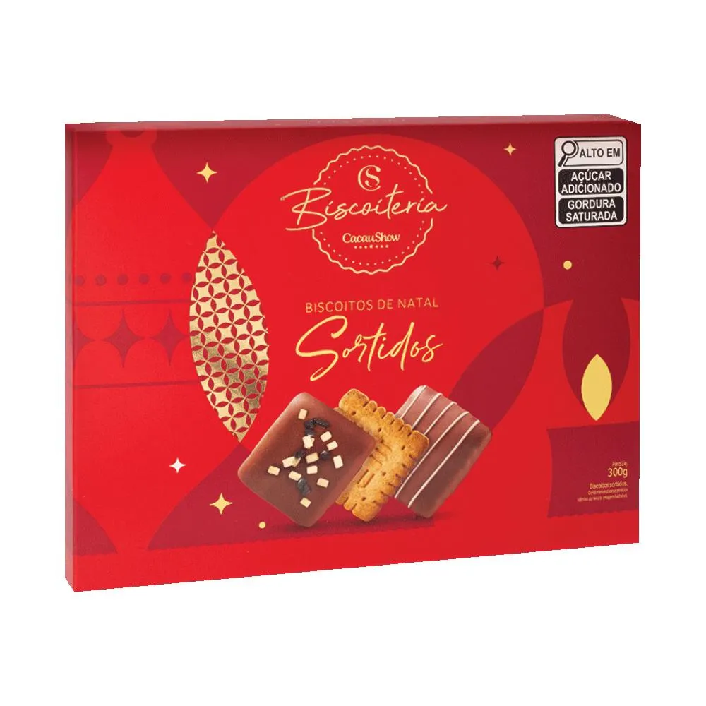 SELEÇÃO BISCOITOS DE NATAL 300G