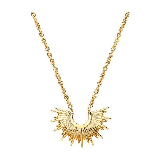 Sunburst Gold Plated Necklace