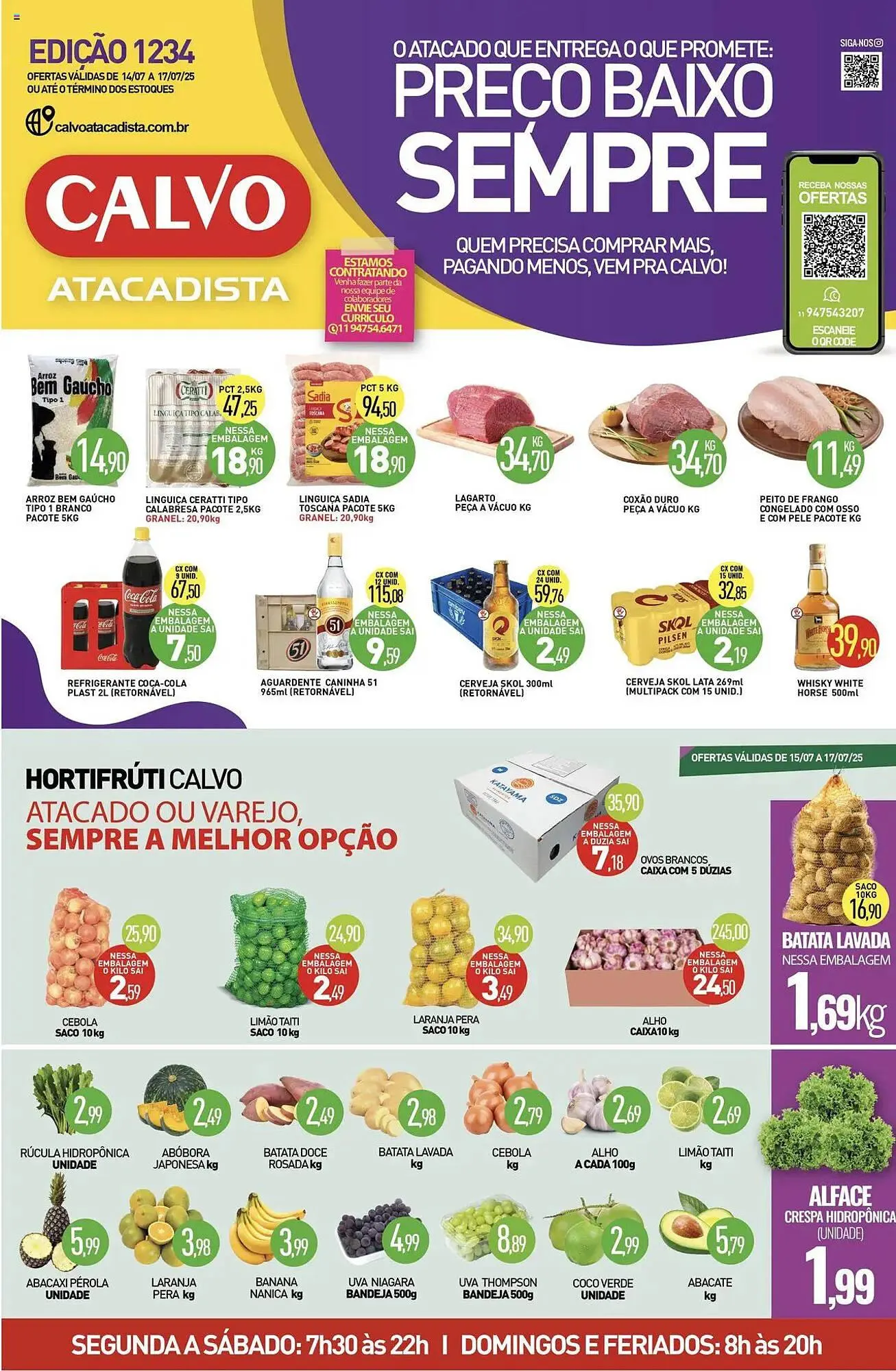 Encarte de Catálogo Calvo Atacadista 14 de julho até 18 de julho 2025 - Pagina 1
