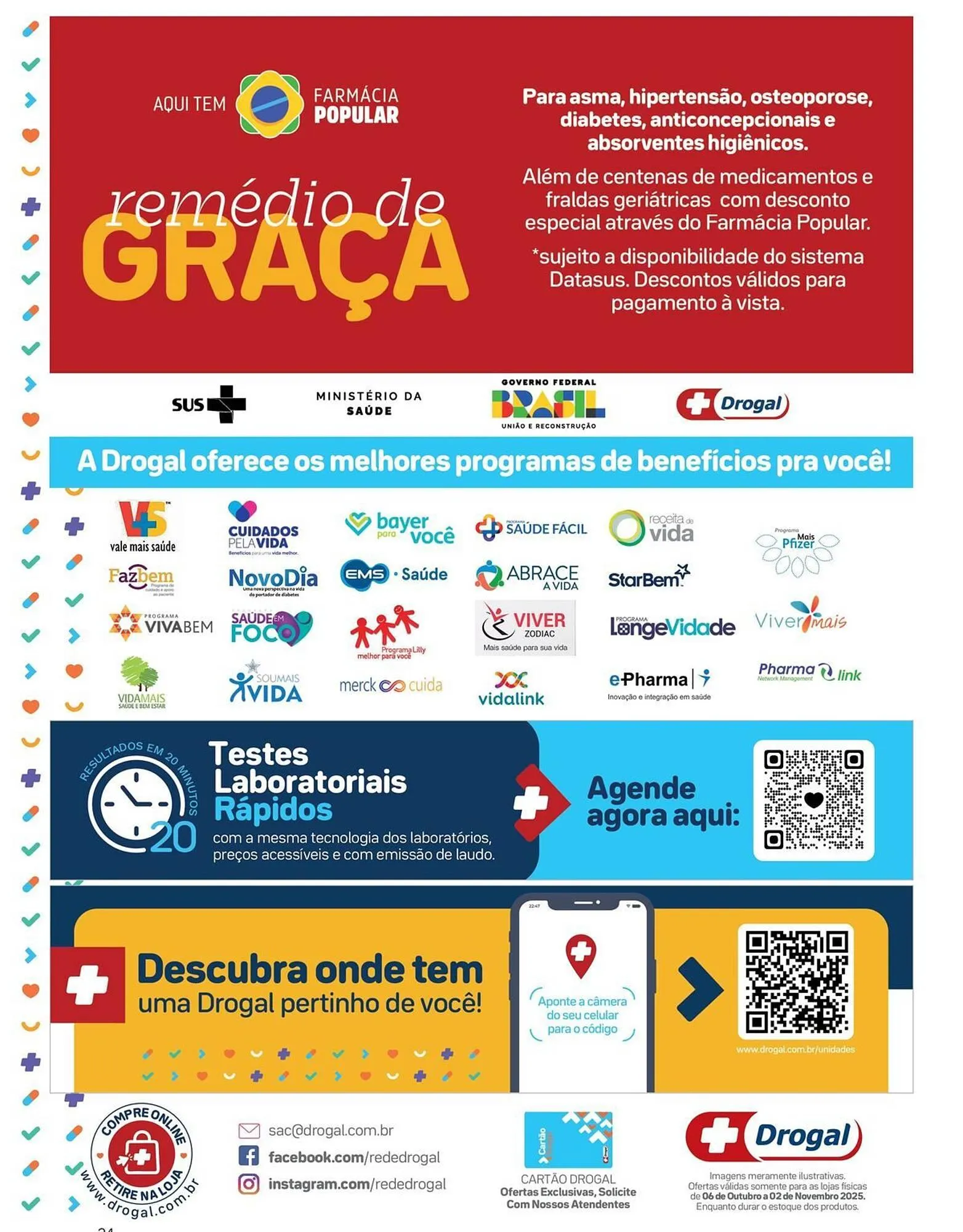 Encarte de Folheto Drogal 6 de outubro até 2 de novembro 2025 - Pagina 34