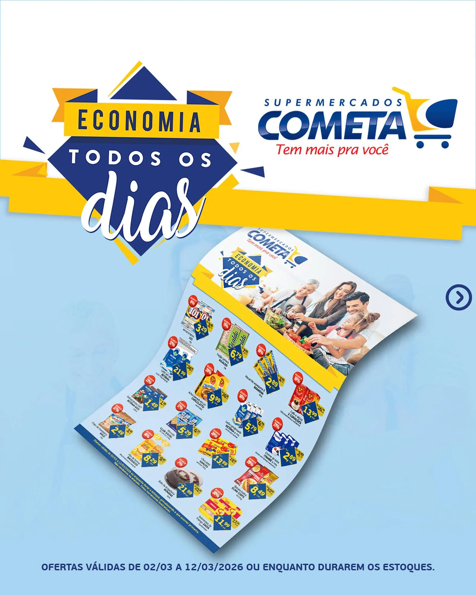 Encarte de Encarte Cometa Supermercados 2 de março até 12 de março 2026 - Pagina 1