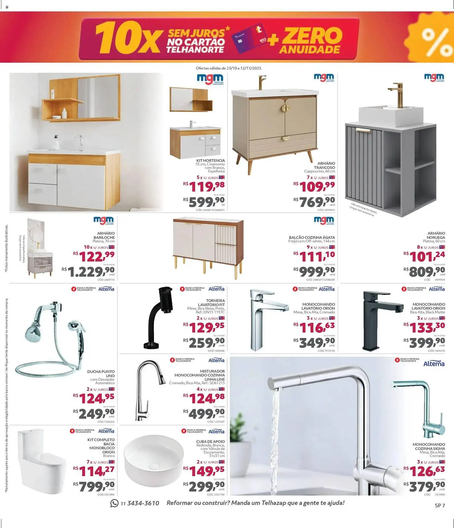 Encarte de Catálogo Telhanorte 23 de outubro até 12 de novembro 2025 - Pagina 7