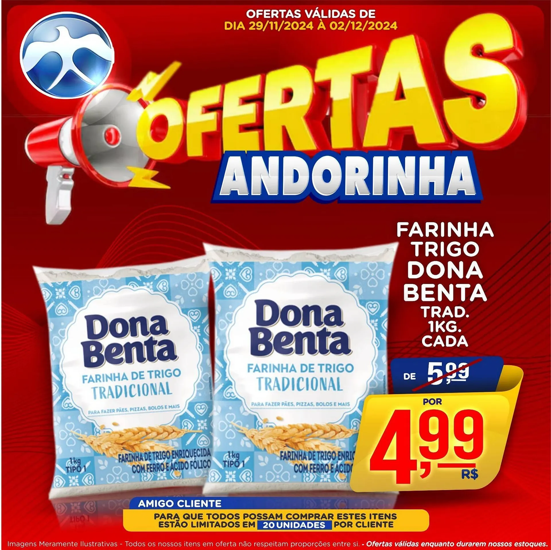 Encarte de Catálogo Andorinha Hipermercado 29 de novembro até 2 de dezembro 2024 - Pagina 1