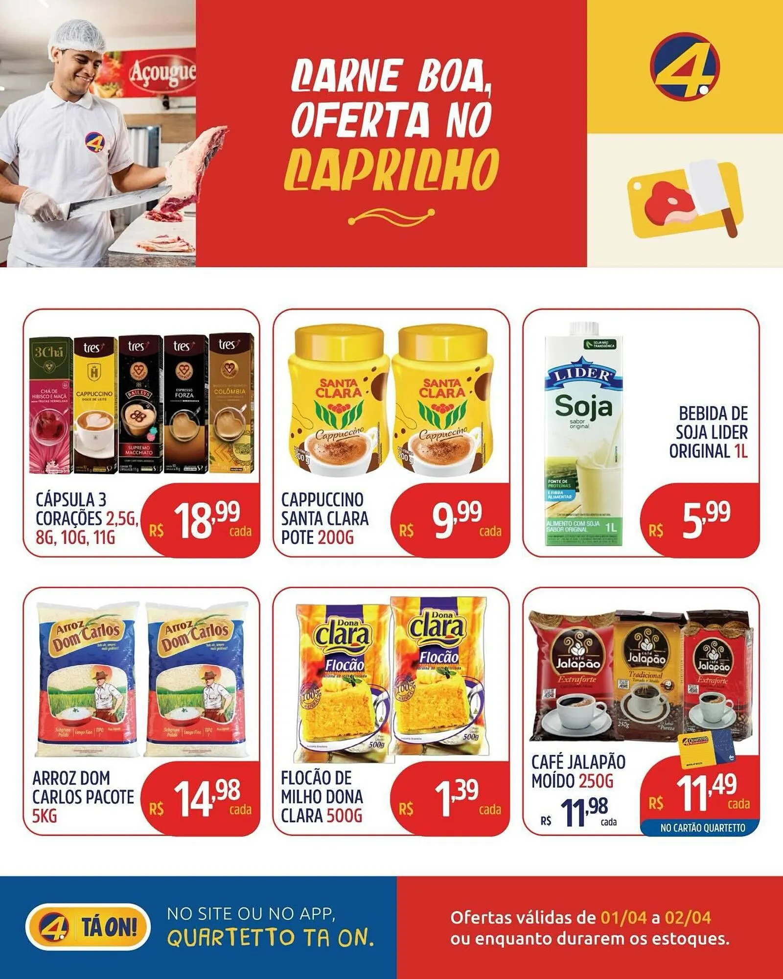 Encarte de Catálogo Quartetto Supermercados 1 de abril até 2 de abril 2026 - Pagina 3