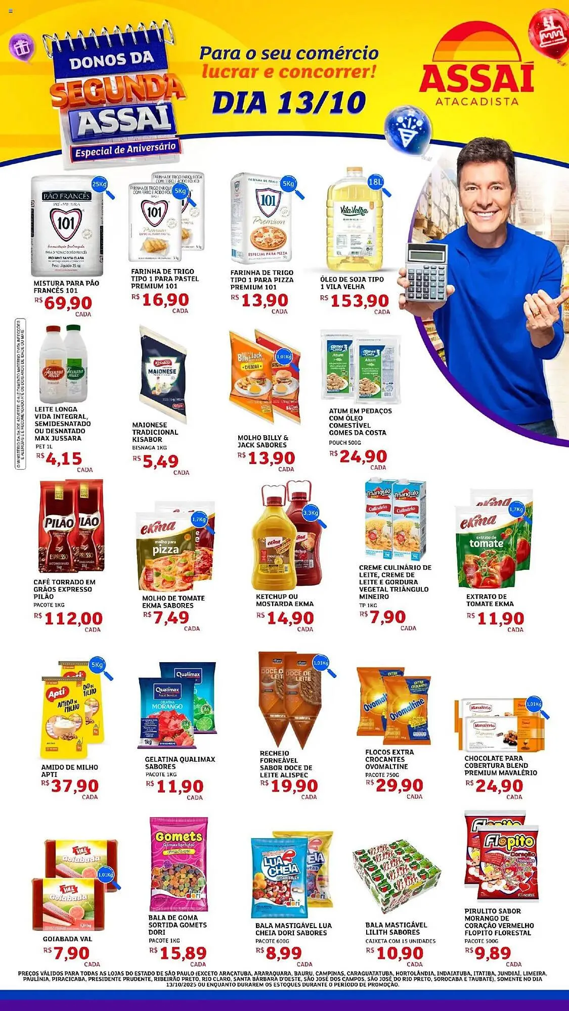 Encarte de Encarte Assaí Atacadista 13 de outubro até 15 de outubro 2025 - Pagina 1
