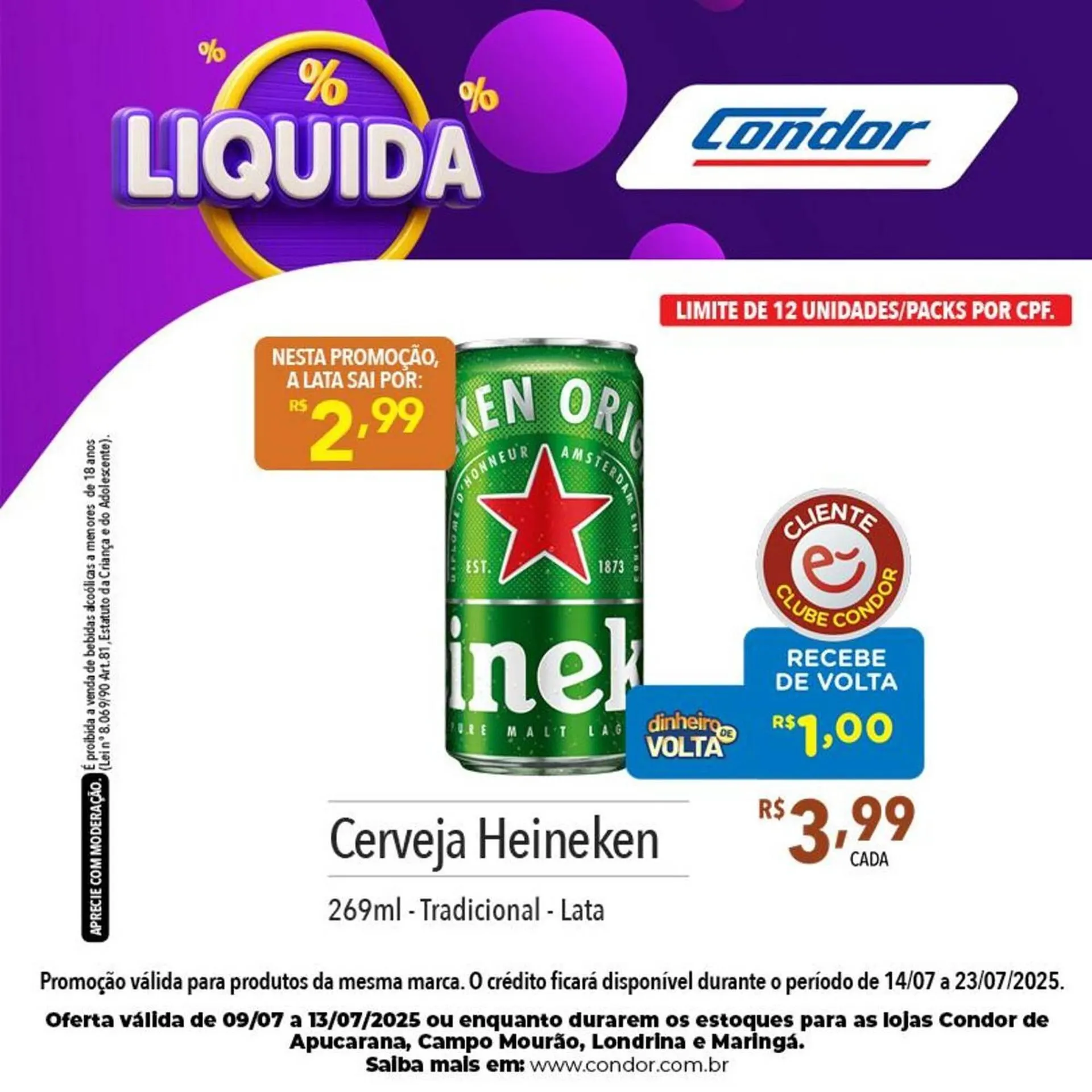 Encarte de Catálogo Supermercados Condor 9 de julho até 13 de julho 2025 - Pagina 8