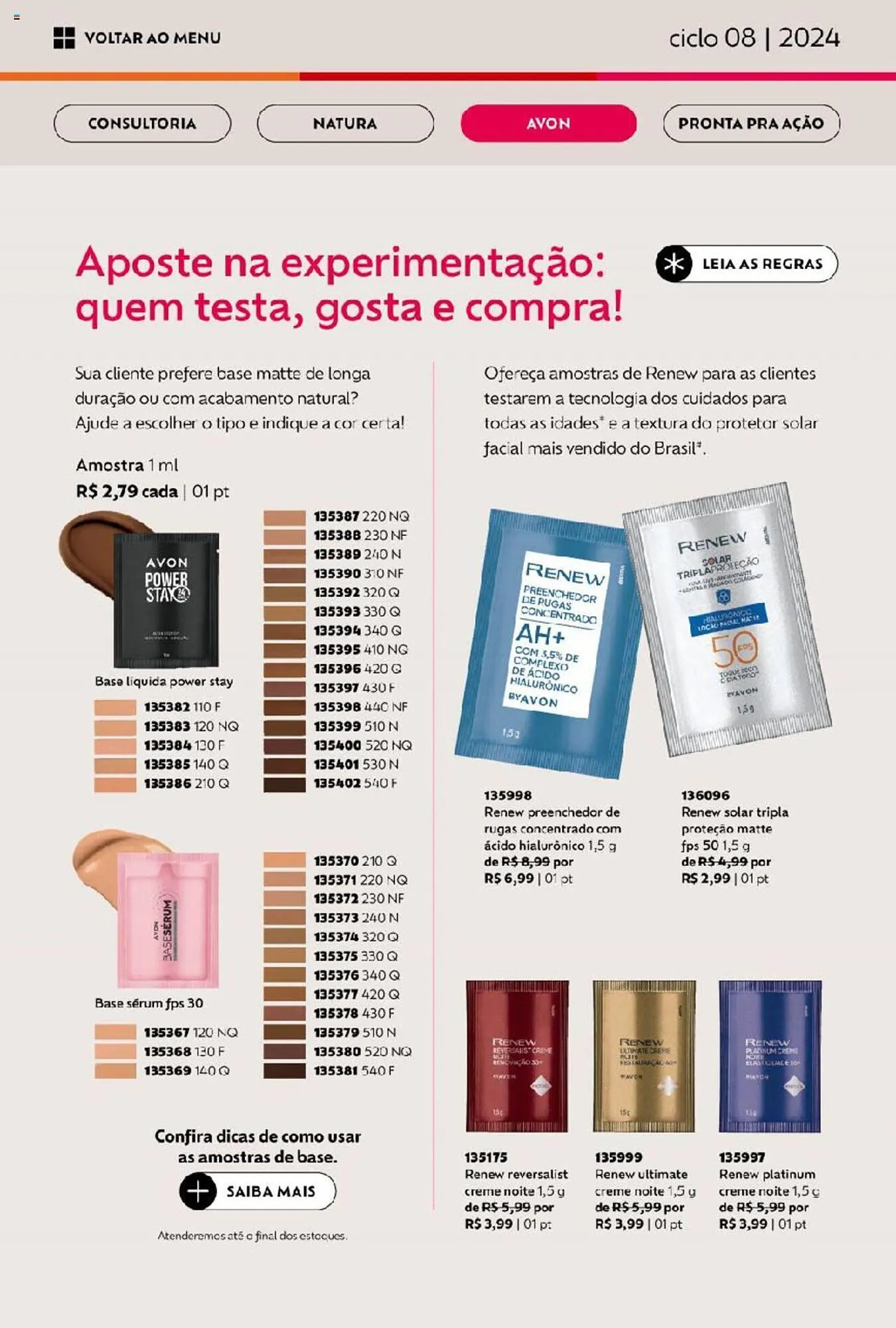 Encarte de Catálogo Avon 10 de abril até 8 de maio 2024 - Pagina 72