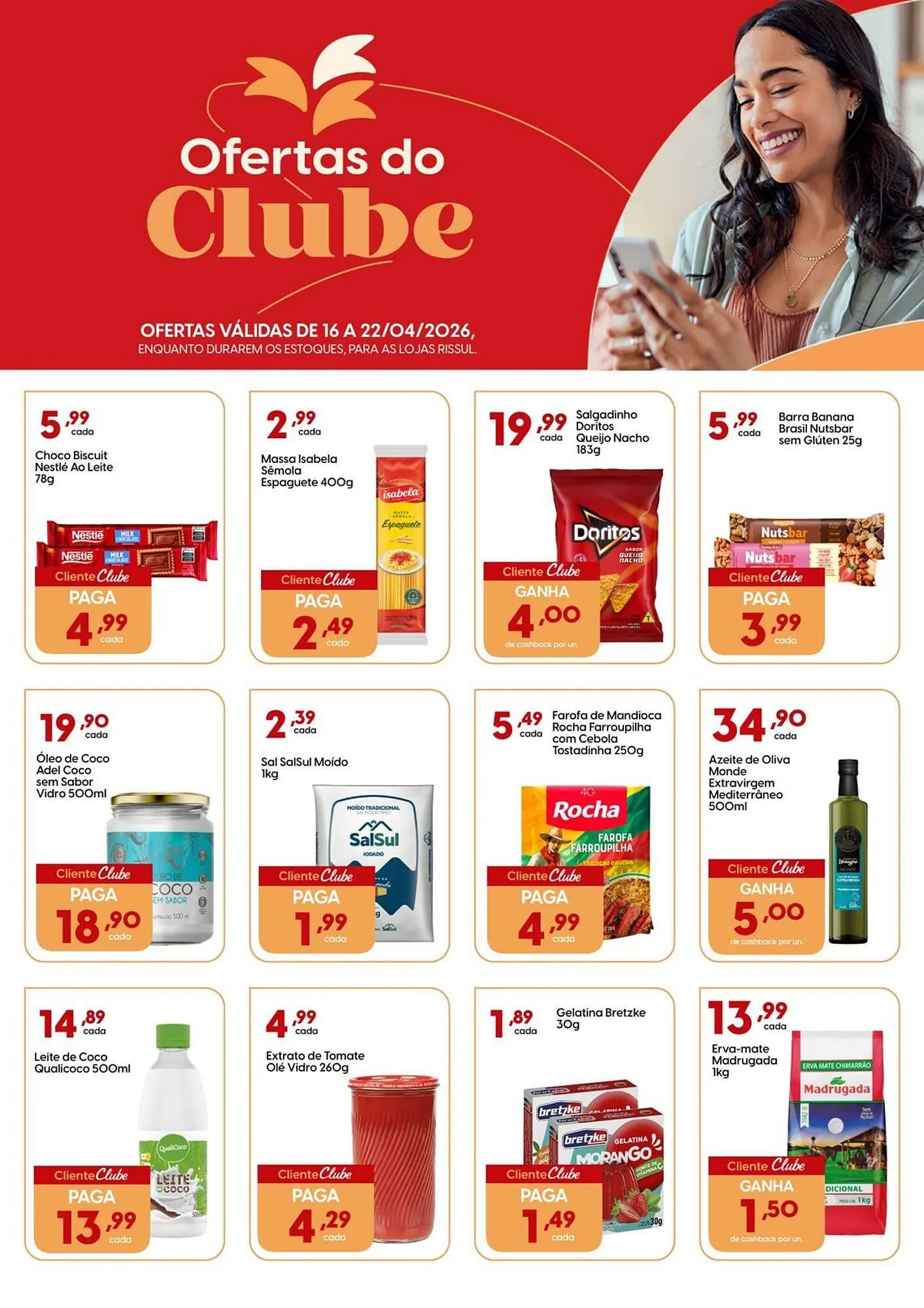 Encarte de Catálogo Supper Rissul 16 de abril até 22 de abril 2026 - Pagina 1