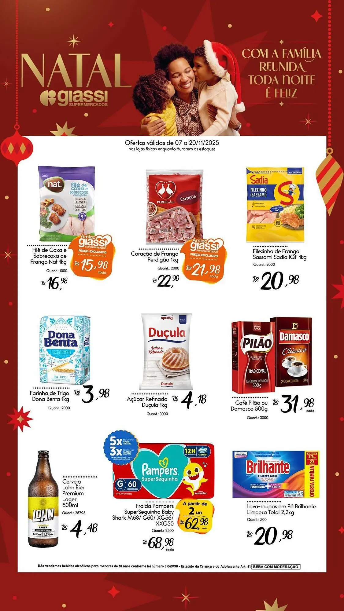 Encarte de Encarte Giassi Supermercados 7 de novembro até 20 de novembro 2025 - Pagina 1