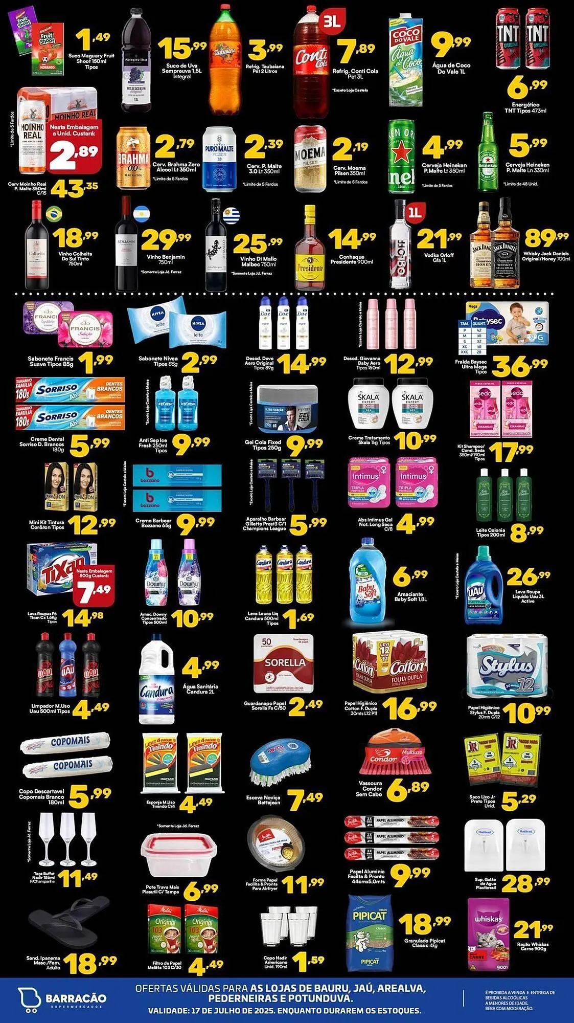 Encarte de Catálogo Barracão Supermercado 17 de julho até 20 de julho 2025 - Pagina 3