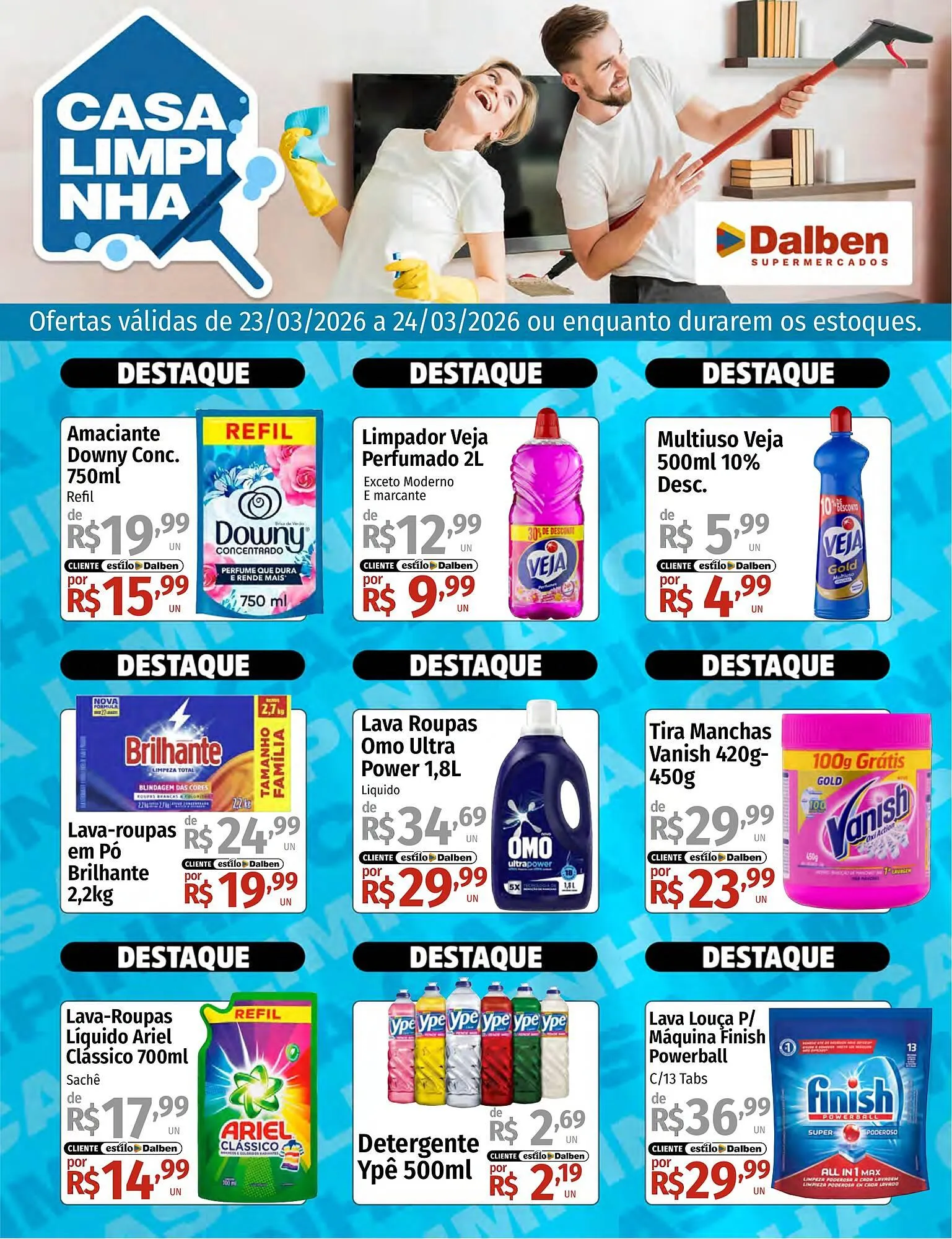Encarte de Catálogo Supermercado Dalben 23 de março até 24 de março 2026 - Pagina 1