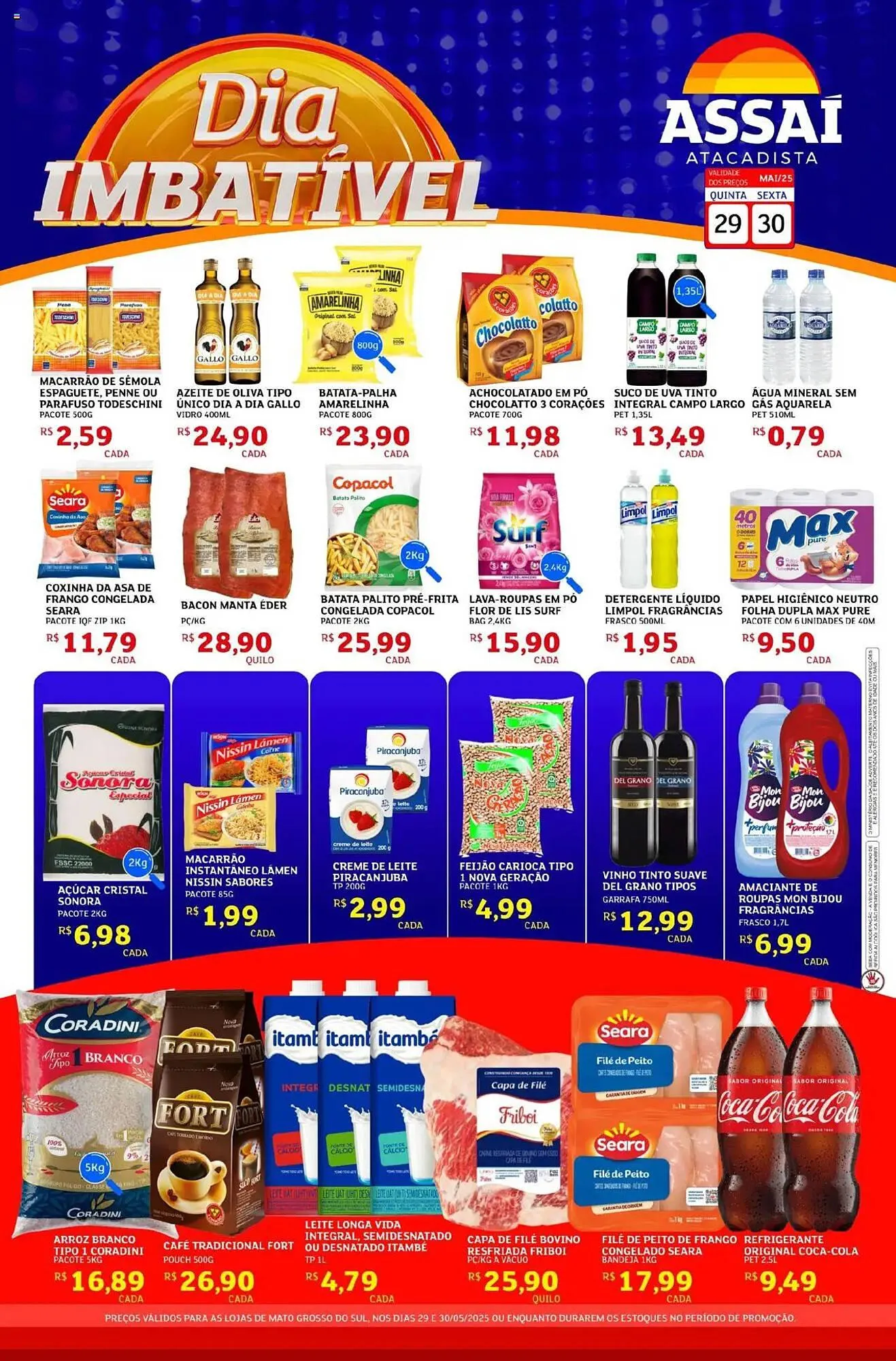 Encarte de Catálogo Assaí Atacadista 29 de maio até 31 de maio 2025 - Pagina 1
