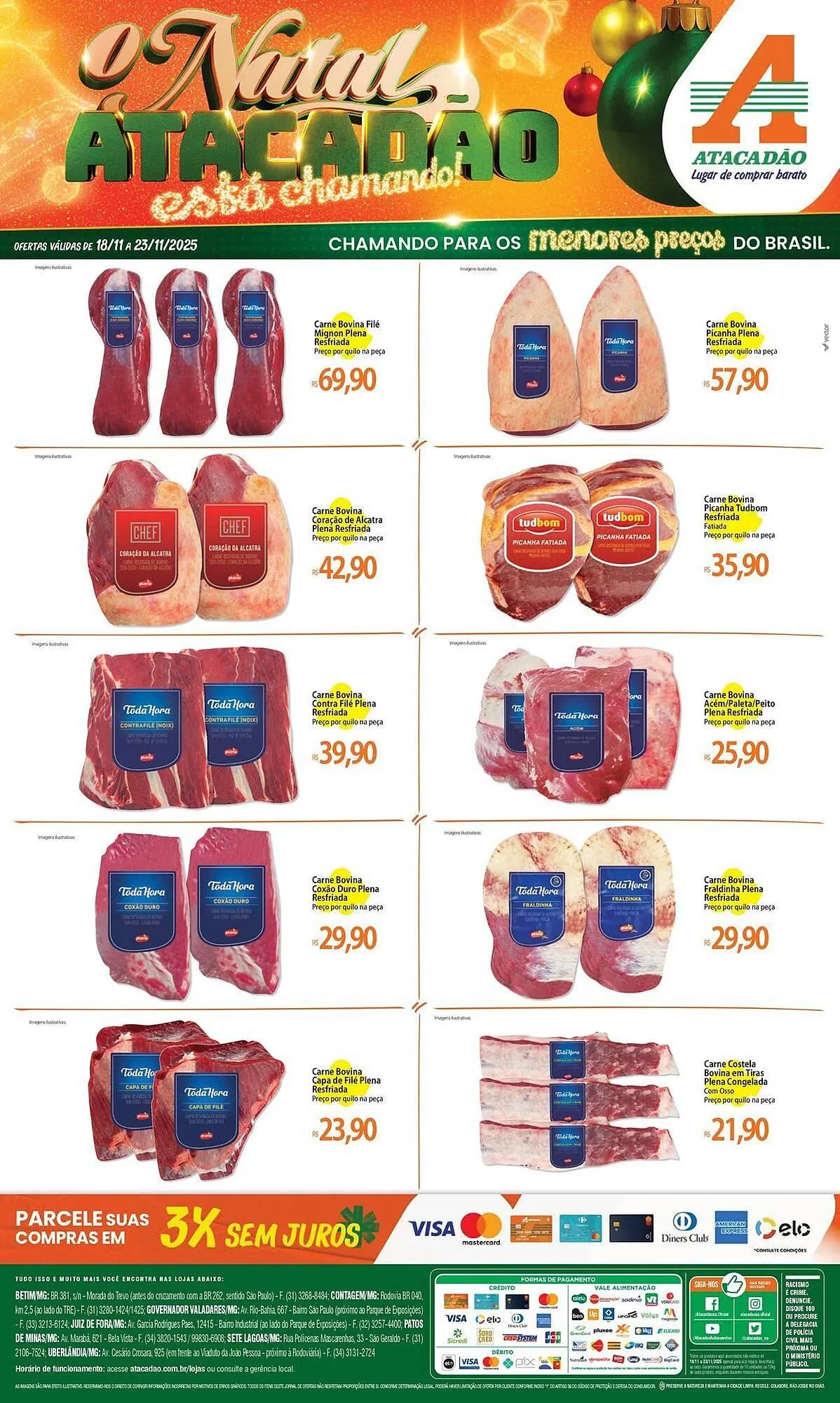 Encarte de Folheto Atacadão 19 de novembro até 23 de novembro 2025 - Pagina 1