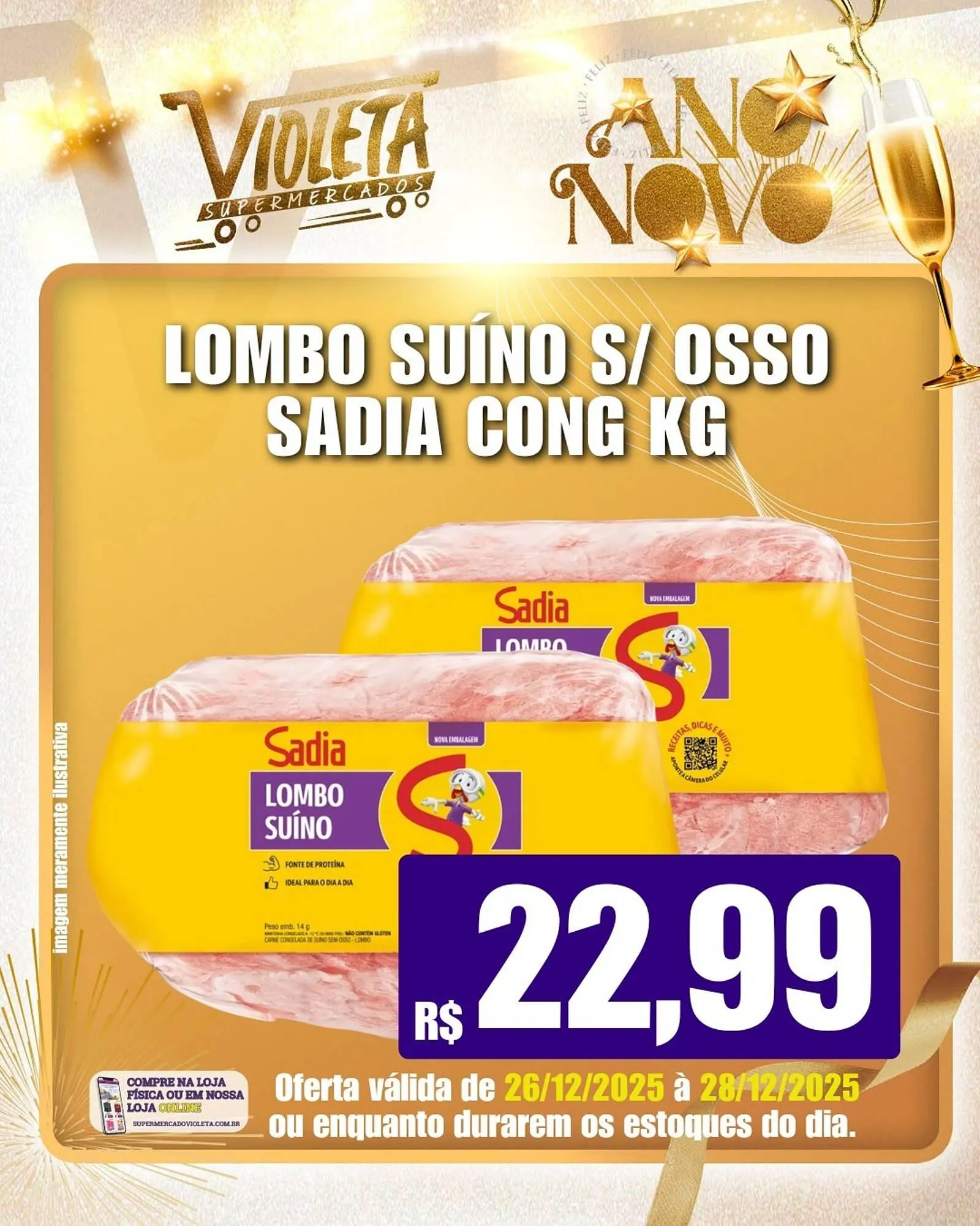 Encarte de Catálogo Violeta Supermercados 26 de dezembro até 28 de dezembro 2025 - Pagina 1