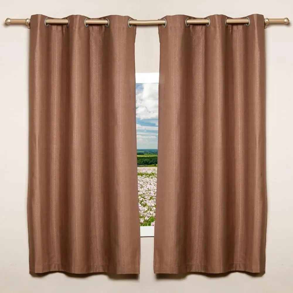 Cortina Para Sala Ou Quarto Rústica Veneza 2,40X1,70 M Havan Casa - Charuto