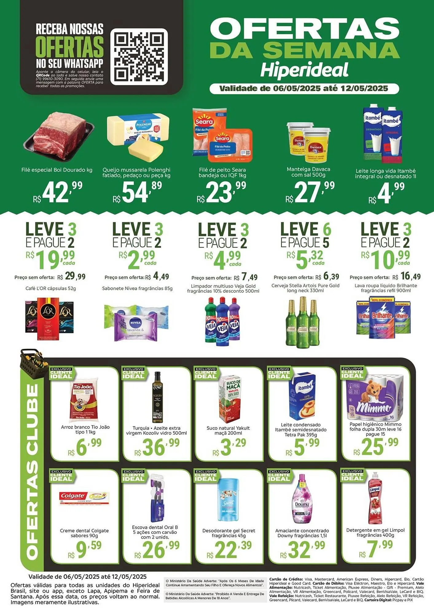 Encarte de Catálogo Hiperideal Supermercados 6 de maio até 12 de maio 2025 - Pagina 1