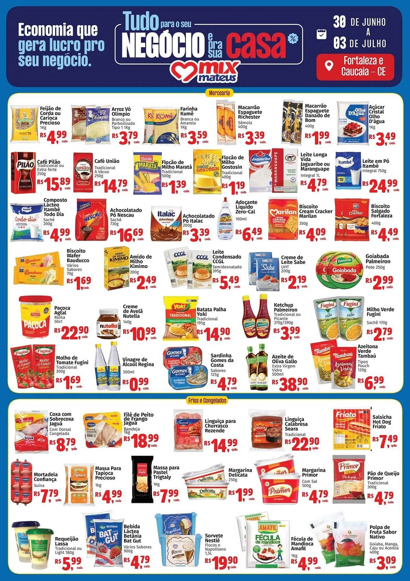 Encarte de Catálogo Supermercados Mateus 30 de junho até 3 de julho 2025 - Pagina 1