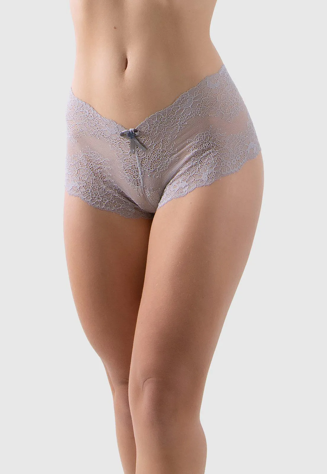 Kit 3 Calcinhas Caleçon em Renda Short Lingerie 4 Estações