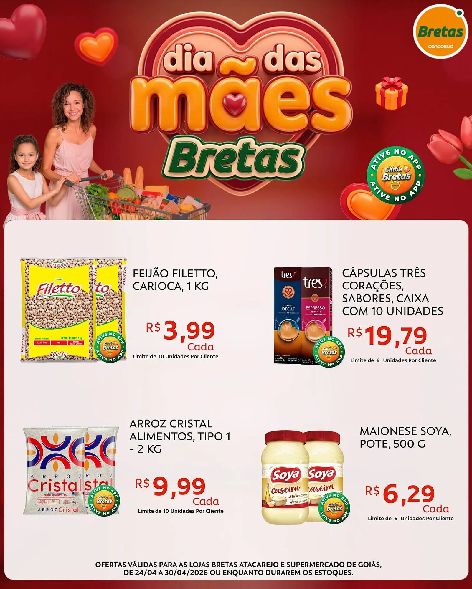 Encarte de Catálogo Supermercados Bretas 24 de abril até 30 de abril 2026 - Pagina 4